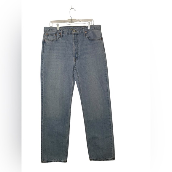 Re/Done NWT 90s High Rise Loose Jeans Blue Size 30 - Picture 5 of 6